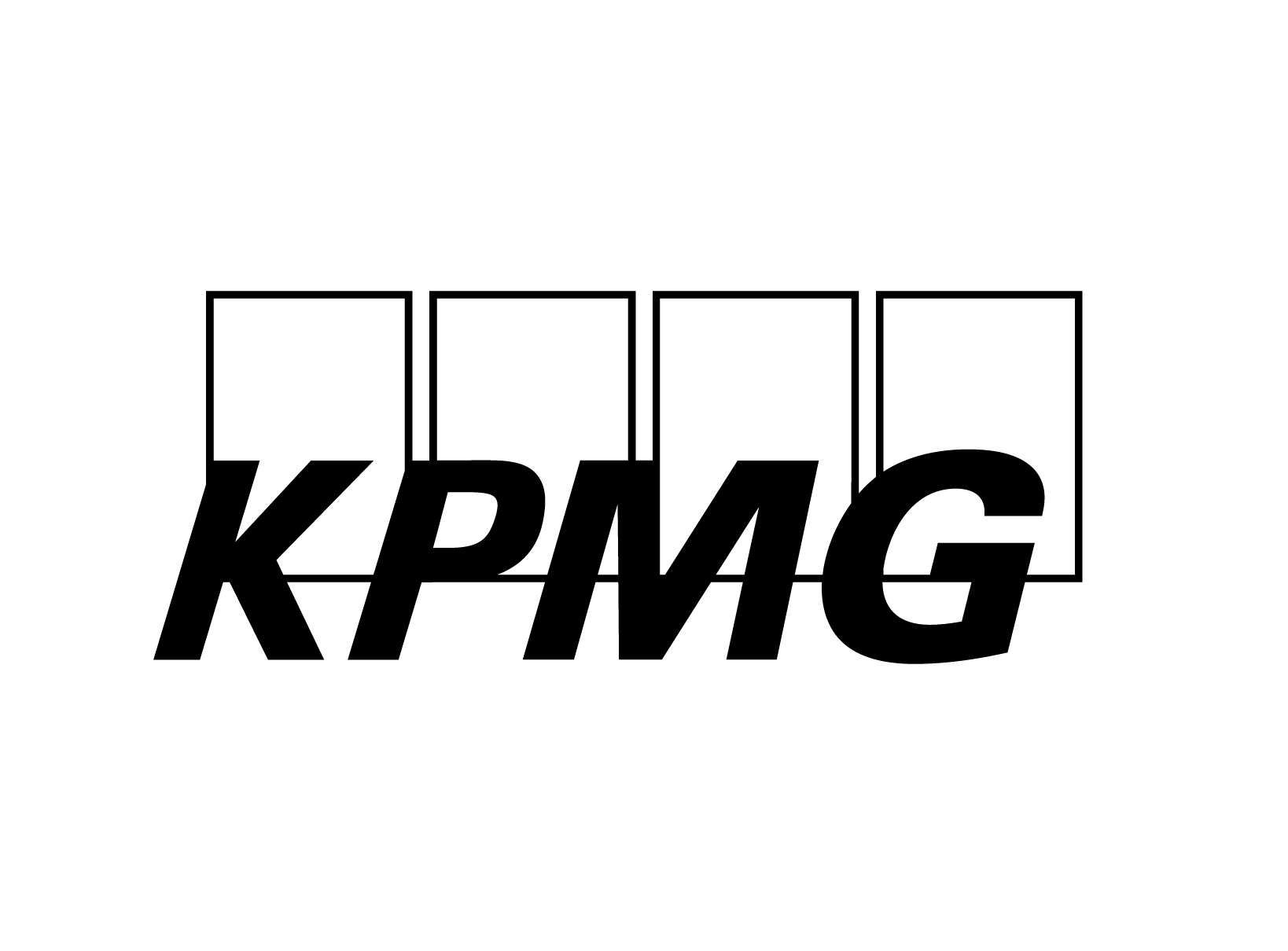 Black transparent KPMG logo