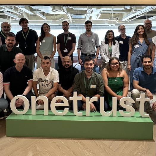 Group photo of OneTrust's Learning & Development team